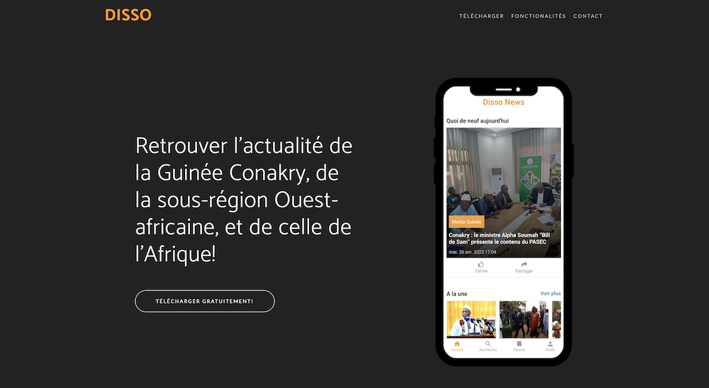 Disso — mobile app and backend platform